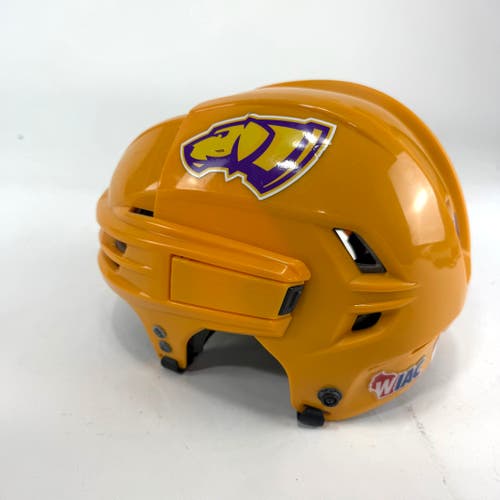 Used Sunflower Yellow CCM Tacks 910 Helmet | Medium | E478