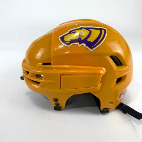 Used Sunflower Yellow CCM Tacks 910 Helmet | Small | E505