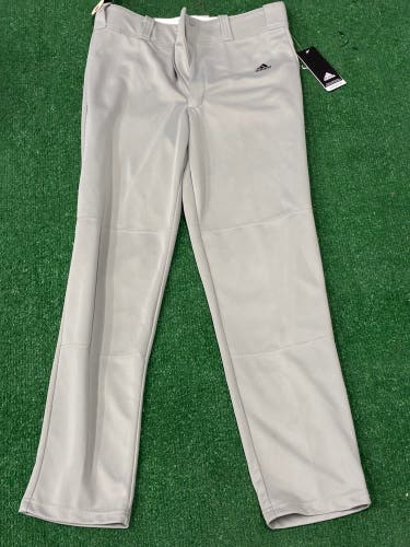 Adidas Triple Stripe Open Bottom Relaxed Fit Boys Baseball Game Pants (New)
