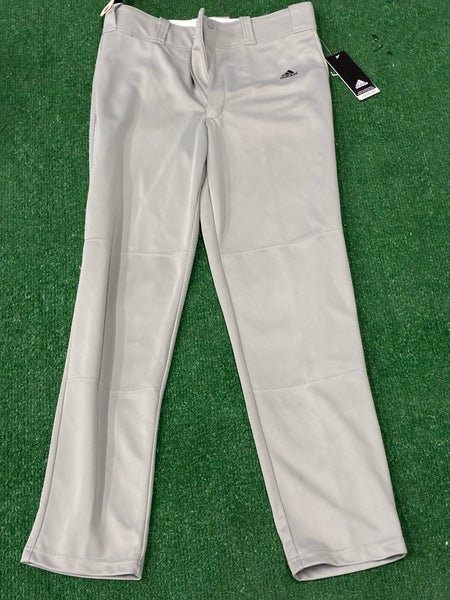Adidas Triple Stripe Open Bottom Relaxed Fit Boys Baseball Game Pants (New)
