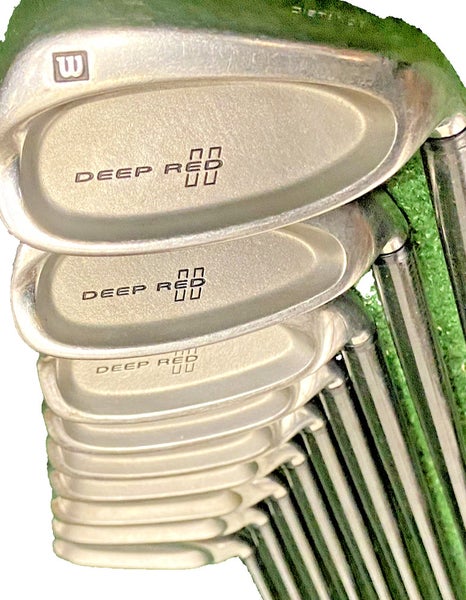 Wilson Deep Red II Iron Set 5-PW,GW,SW,LW RH Senior Graphite 5i 38" New Grips