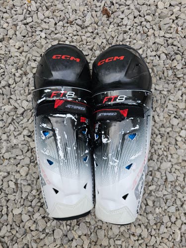 Senior CCM Jetspeed FT8 14" Shin Pads (Used)