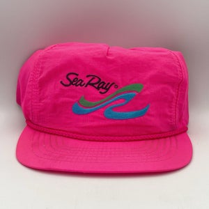 Vintage SEA RAY Marine Boat Store Snapback Hat Cap USA Made Rare