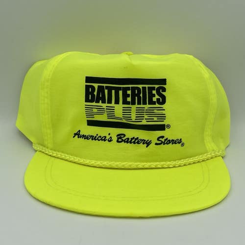Vintage Batteries Plus Nylon Snapback Hat Cap Rare