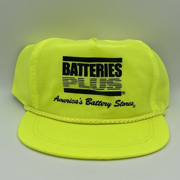 Vintage Batteries Plus Nylon Snapback Hat Cap Rare