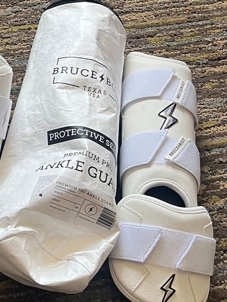 White Bruce bolt Leg guard