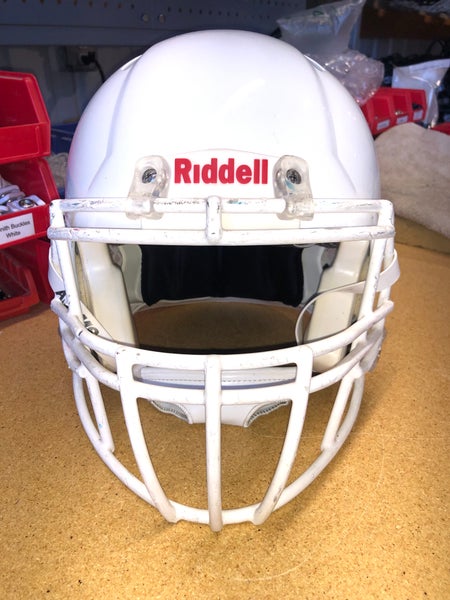 USED RIDDELL SPEED ADULT HELMET - LARGE - METALLIC WHITE