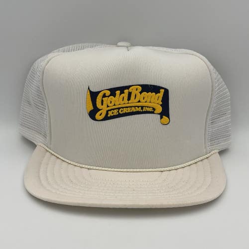 Vintage Gold Bond Ice Cream Hulk Hogan Snapback Hat Trucker Cap Rare