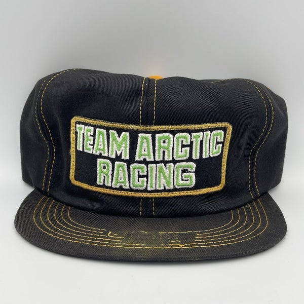 Vintage Arctic Cat Team Racing K-Brand Snapback Patch Hat Trucker Cap RARE 1980s
