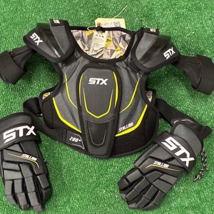 STX 200+ Lacrosse Shoulders and Gloves Set (Used)