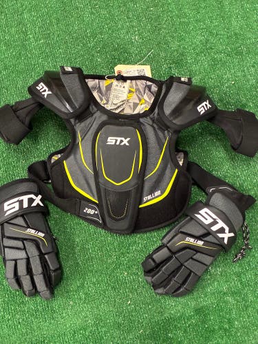 STX 200+ Lacrosse Shoulders and Gloves Set (Used)