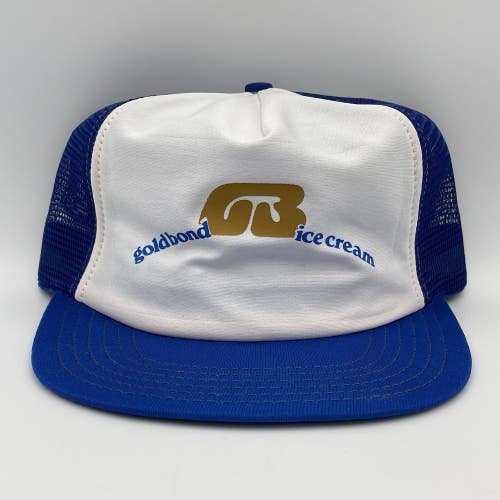 Vintage Gold Bond Ice Cream Hulk Hogan Snapback Hat Trucker Cap Rare USA Made