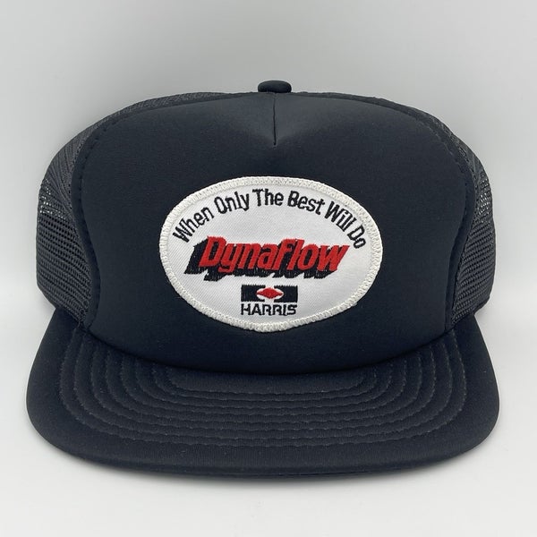 Vintage Dynaflow Harris Snapback Mesh Trucker Hat Rare Buick 1980s Patch Cap