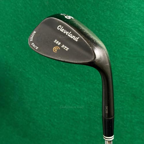 Cleveland 588 RTX Rotex Face Black 60-12 60 Lob Wedge Dynamic Gold Steel Wedge