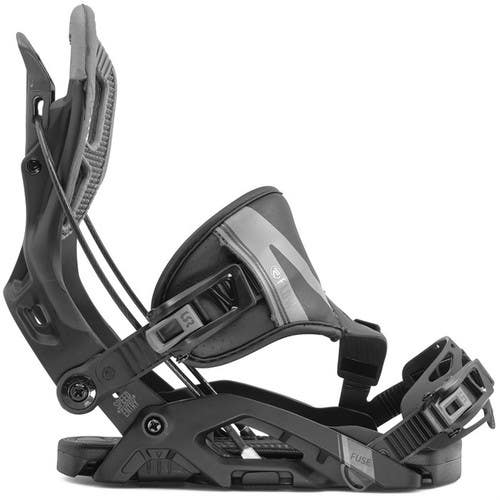 Men's Medium Flow Fuse Fusion Snowboard Bindings Space Grey (New)(SY2347)