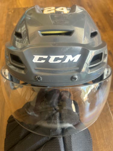Vegas Golden Knights Grey - Medium CCM Tacks 310 Helmet (Used)