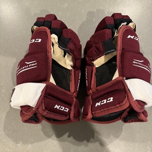 CCM HG4 Pro, Maroon/White, 12” Gloves (New)