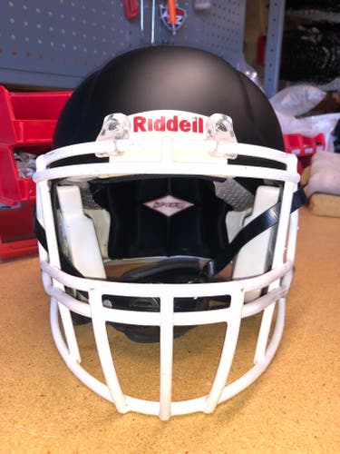USED RIDDELL SPEED ADULT HELMET - LARGE - FLAT BLACK
