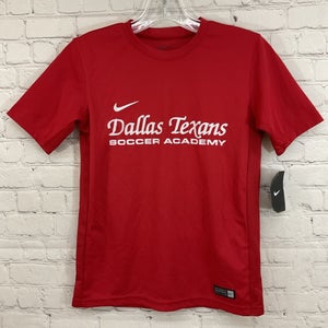 Nike 646399 Youth DRI-FIT 100% Polyester Soccer Shirt Red Medium