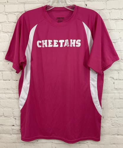 High Five 65378 Adult's 100% Polyester CHEETAHS Soccer Shirt Pink White Small