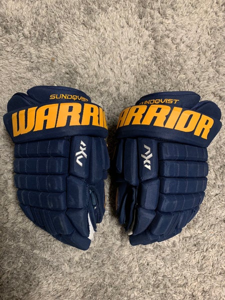 Warrior Franchise AX1 Pro Stock Hockey Gloves 13N Sundqvist St Louis Blues