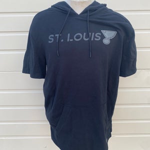 Fanatics. ST LOUIS BLUES Short Sleeve Hoodie Black 57743