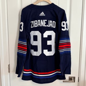 BNWT Authentic Adidas New York Rangers Mika Zibanejad Jersey Size 44 XS