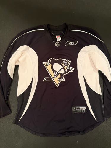 Pittsburgh Penguins Pro Stock Black Size 56 Men's Reebok Practice Jersey (New)