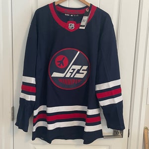 BNWT Official NHL Adidas Winnipeg Jets 3rd Third Heritage Jersey Size 54 XL NEW