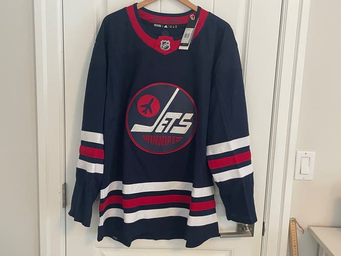 BNWT Official NHL Adidas Winnipeg Jets 3rd Third Heritage Jersey Size 54 XL NEW