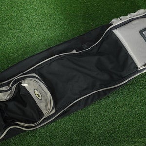 BAG BOY T6 ROLLING PADDED GOLF TRAVEL BAG TRAVEL COVER, BLACK / SILVER ~ LOOK!!