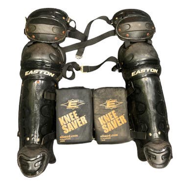 Used Easton EASTON LEG GUARDS Catchers Leg Guards Black Intermed 11859-S000026312
