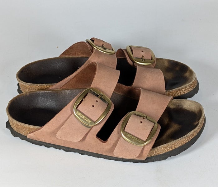 Birkenstock Arizona Big Buckle Dusty Rose Slide Sandals Women Size: 39 / 8