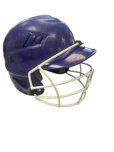Used Rawlings STANDARD Batting Helmet w/Mask Purple MD 11862-S000089277