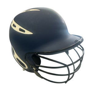 Used DECKER Batting Helmet w/Mask Navy Blue L/XL 11862-S000089393