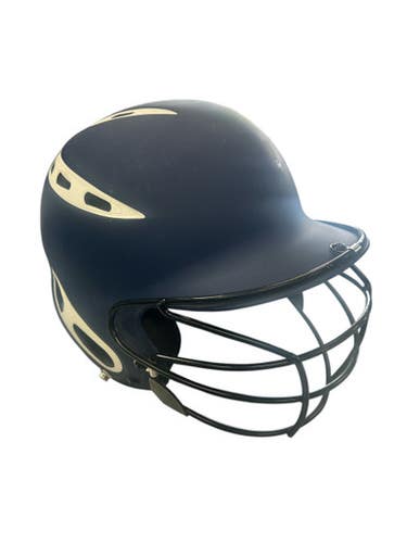 Used DECKER Batting Helmet w/Mask Navy Blue L/XL 11862-S000089393