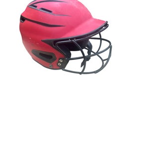 Used BoomBah BBH2SP RD/B-JR 6 1/4-7 Batting Helmet w/Mask Red And Black MD 11862-S000091009