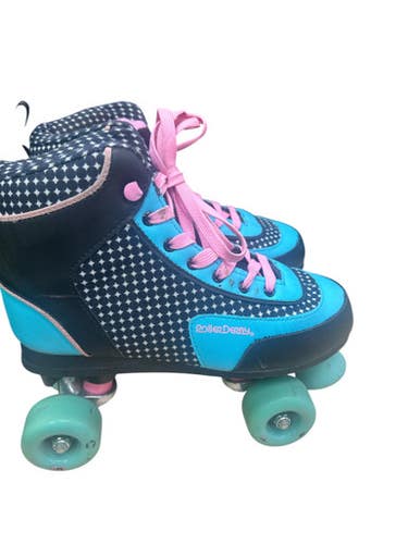 Used RollerDerby ROLLER STAR 750 Senior Roller Quad Skates Black Senior 9 11862-S000091027