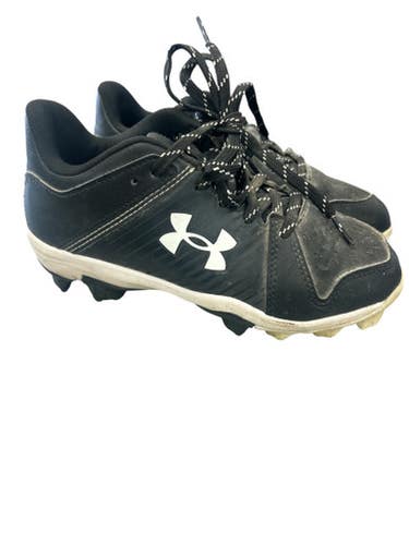 Used Under Armour 4209452460 BLK/WHT CLEAT BB/SB Cleats Black And White Junior 02.5 11862-S000091041