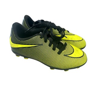 Used Nike 844442-070 YEL/BLK Soccer Cleats Black And Optic Yellow Youth 11.0 11862-S000091046