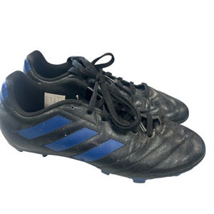 Used Adidas FV2894 BLK/BLU Soccer Cleats Black And Navy Blue Junior 03.5 11862-S000091047