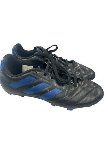 Used Adidas FV2894 BLK/BLU Soccer Cleats Black And Navy Blue Junior 03.5 11862-S000091047