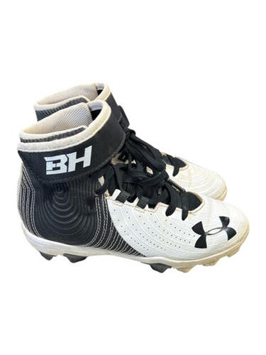 Used Under Armour BH BB/SB Cleats Black And White Junior 02 11862-S000091180
