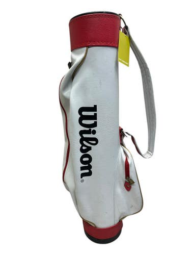 Used Wilson VINTAGE SUNDAY BAG Mens Cart Bag White/Black/Red 11835-S000198999