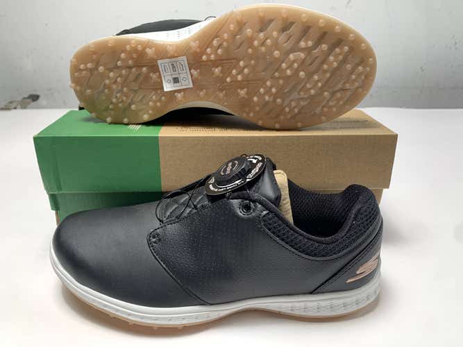 Skechers Go Golf Elite 3-Twist Waterproof Golf Shoes Black Womens SZ 7.5(123012)