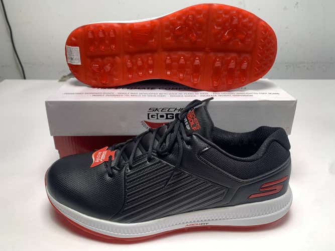 Skechers Go Golf Elite 5 Waterproof Golf Shoes Black Men's SZ 10.5 (214065)