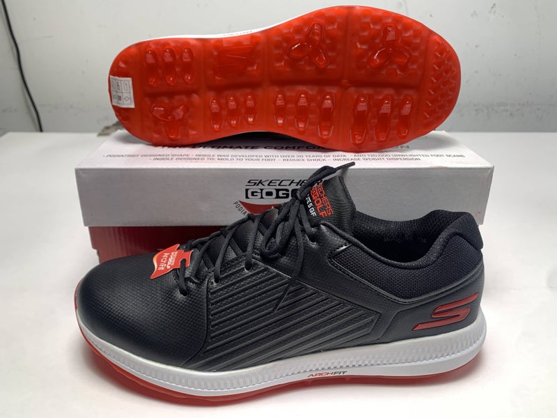 Skechers Go Golf Elite 5 Waterproof Golf Shoes Black Men's SZ 10.5 (214065)