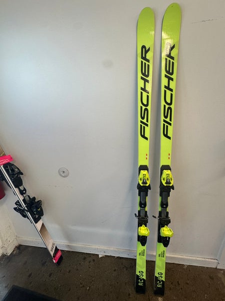 2022 Fischer RC4 World Cup GS 188 cm Skis With Bindings Max Din 13 (Used)