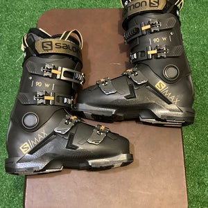 Used Women's Salomon S Max 90W Ski Boots | Mondo Size 24.5 | Sole Length 384 mm