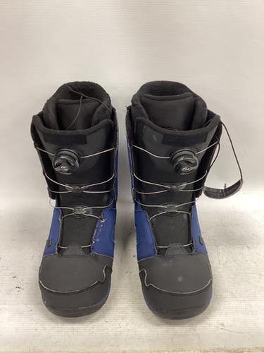 Used Ride ROOK Mens Snowboard Boots Navy Blue Senior 9 11851-S000038848